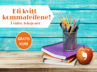 Et nettkurs i riktig bruk av komma