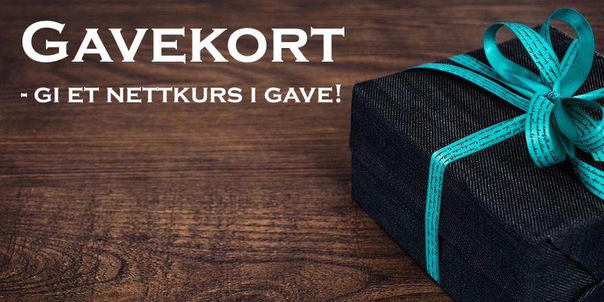 gi et gavekort på nettkurs